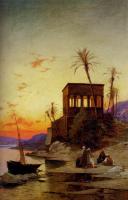 Hermann David Solomon Corrodi - The Kiosk Of Trajan Philae On The Nile